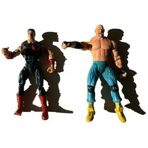 1999 WCW - World Wrestling Championship Action Figures Bill Golberg & Wonder Man
